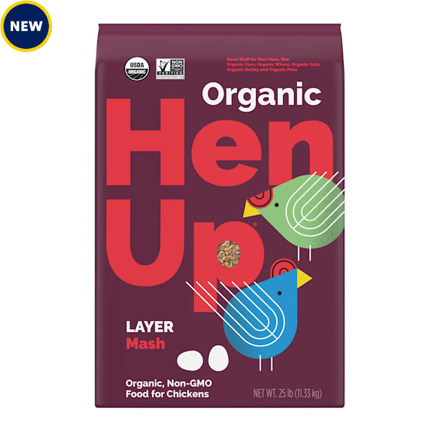 Hen Up Organic Layer Mash Chicken Food, 25 lbs. - Carousel image #1