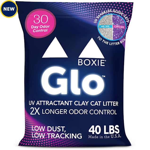 Boxiecat Glo 30 Day Odor Control Clumping Clay Cat Litter, 40 lbs. - Carousel image #1
