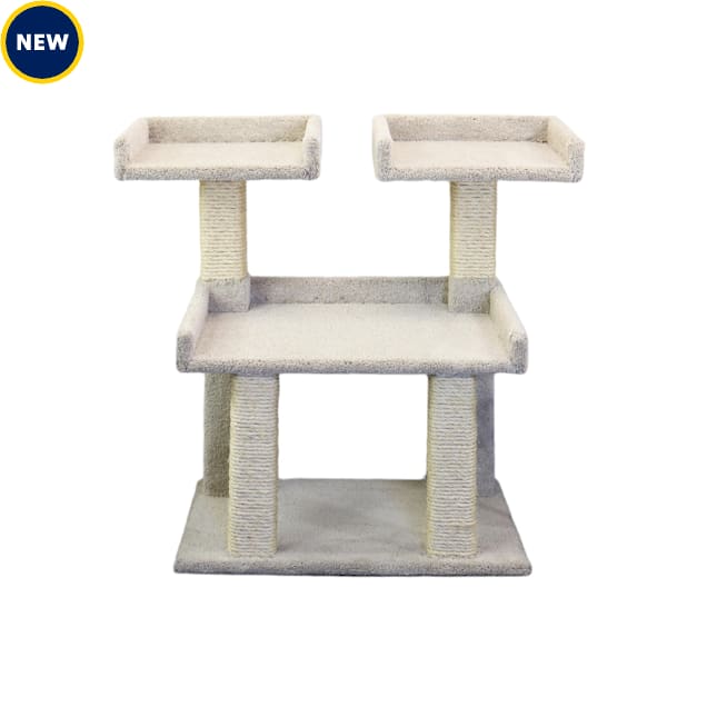 Prestige Cat Trees Maine Coon Deluxe Cat Perch, 38" H, Tan - Carousel image #1