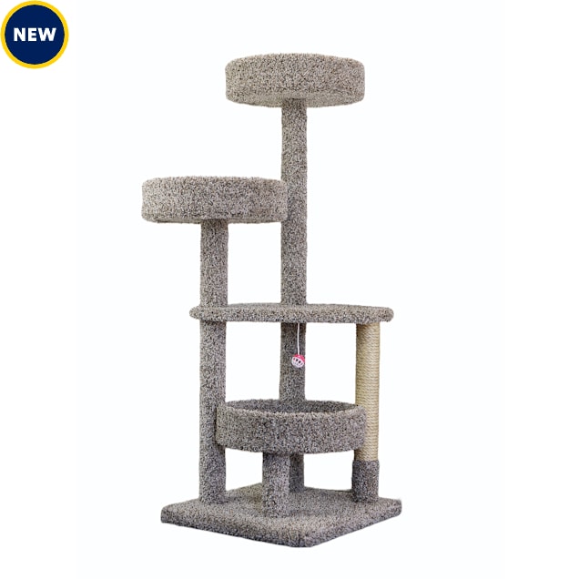 New Cat Condos Solid Wood Sturdy Cat Tower with Beds, 54" H, Multi Color - Carousel image #1