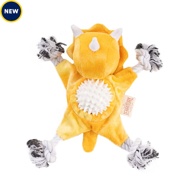 Territory Triceratops 2-in-1 Fetch Tug Dog Toy, Medium - Carousel image #1