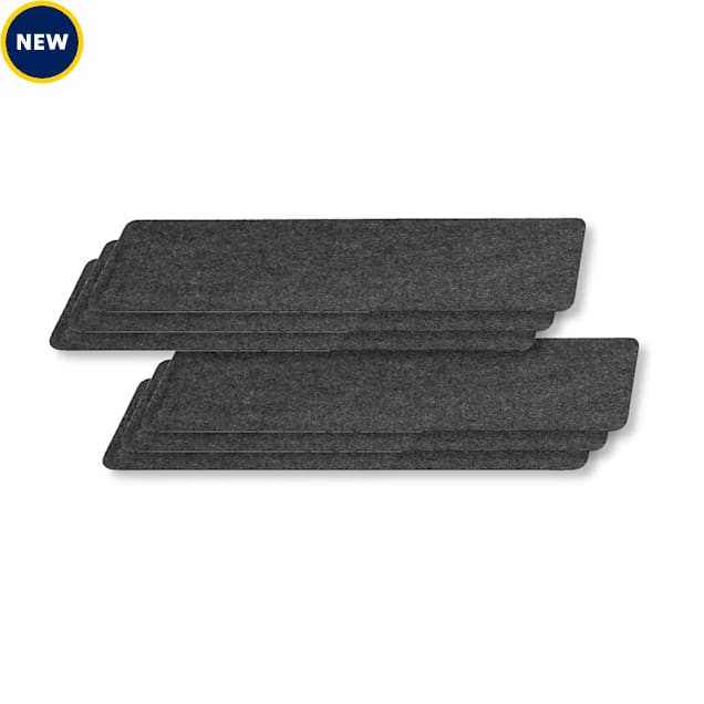 G-Floor for Pets Drip & Dry 14" x 30" Dog & Pet Bowl Mats, Grey, Count of 6 - Carousel image #1