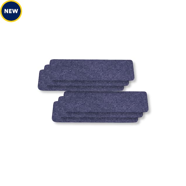 G-Floor for Pets Drip & Dry 12" x 20" Dog & Pet Bowl Mats, Count of 6, Blue - Carousel image #1