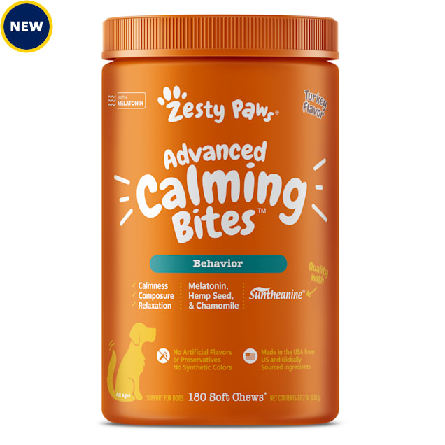 Zesty Paws Turkey Advanced Calming for Dogs, 22.2 oz., Count of 180 - Carousel image #1