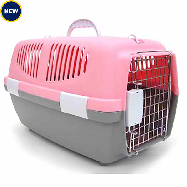 YML Plastic Carrier for Dogs, Pink, Small - Carousel image #1
