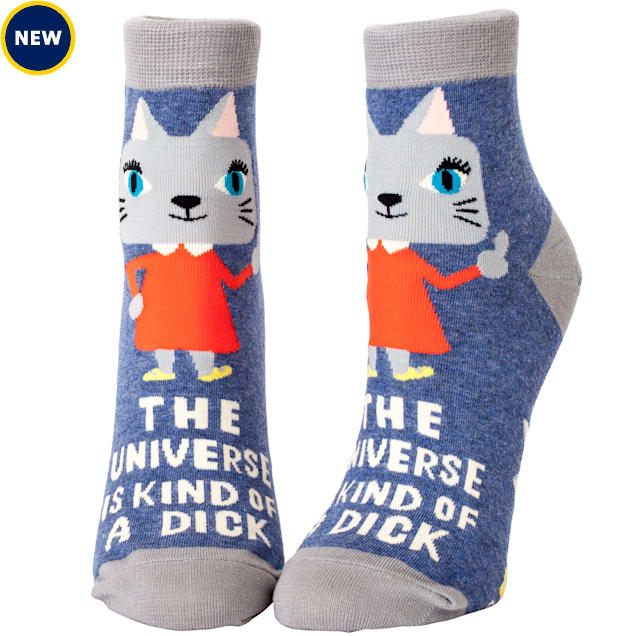 Blue Q The Universe Is A Kind Of A Dick Women's Ankle Socks - Carousel image #1