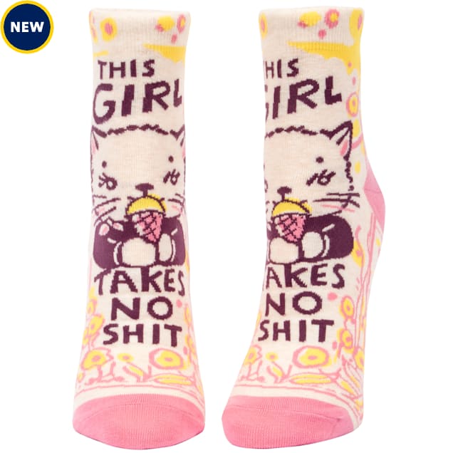 Blue Q This Girl Takes No Shit Women's Ankle Socks - Carousel image #1