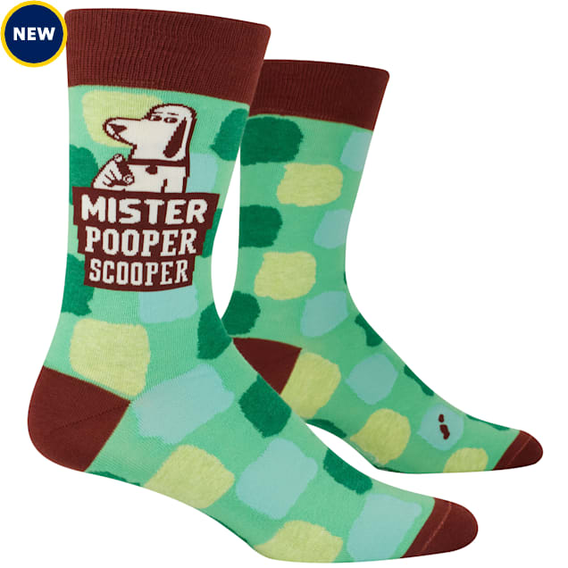 Blue Q Mister Pooper Scooper Men's Crew Socks - Carousel image #1