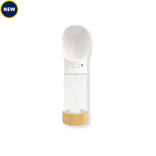 Merci Collective Clear Quartz Crystal Infused Dog Water Bottle - Carousel image #1
