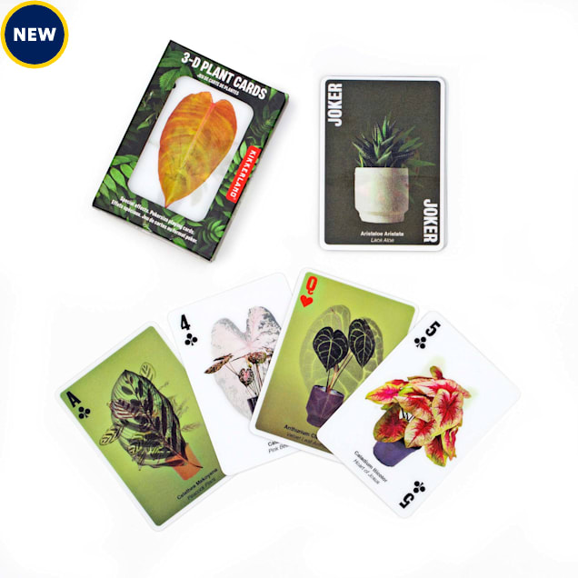 Kikkerland Design 3D Plant Playing Cards - Carousel image #1