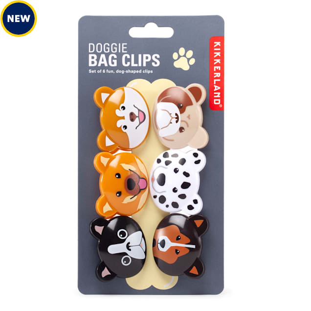 Kikkerland Design Doggie Bag Clips, Set of 6 - Carousel image #1