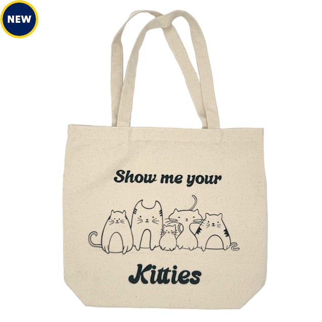 Zanden Show Me Your Kitties Natural Tote Bag - Carousel image #1