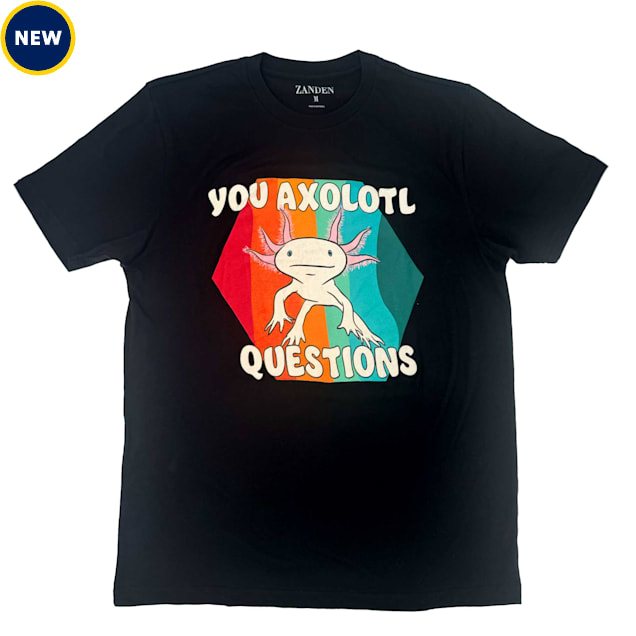 Zanden Axolotl Questions Adult Unisex T-Shirt, X-Small - Carousel image #1