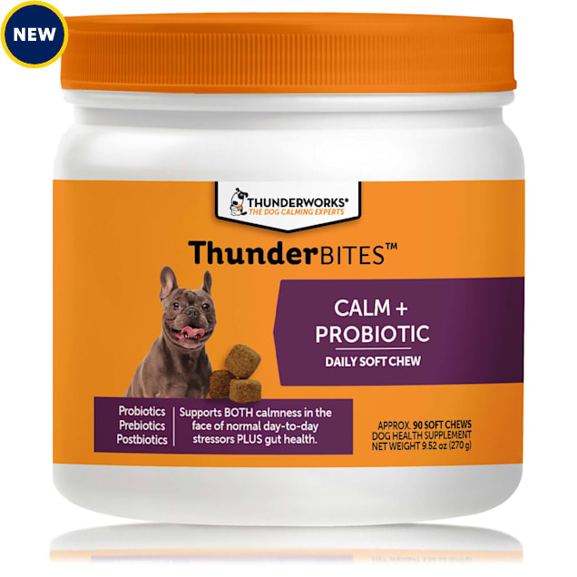 ThunderWorks ThunderBites Calm+ Probiotic Daily Soft Chew for Dogs, 9.52 oz., Count of 90 - Carousel image #1