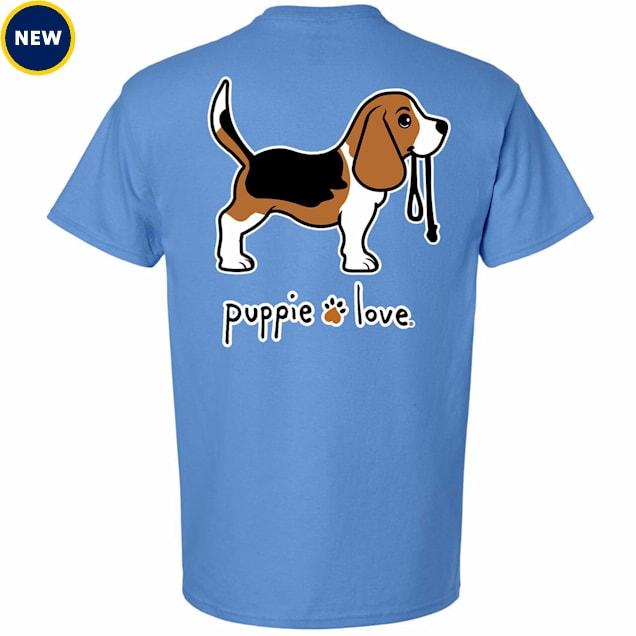 Puppie Love Beagle Pup Adult Unisex T-Shirt, Small - Carousel image #1