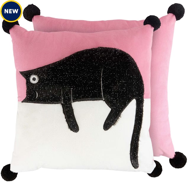 Primitives by Kathy One Eye Open Cat Pillow - Carousel image #1