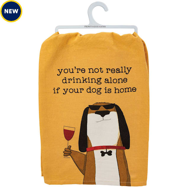 Primitives by Kathy Dog Is Home Kitchen Towel - Carousel image #1