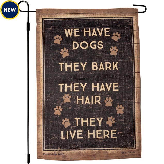 Primitives by Kathy We Have Dogs Garden Flag - Carousel image #1