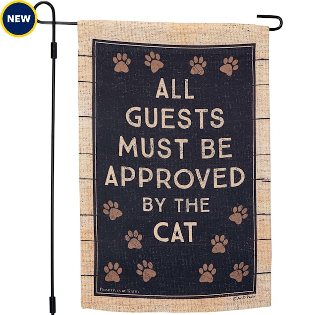 Primitives by Kathy Approved By Cat Garden Flag - Carousel image #1