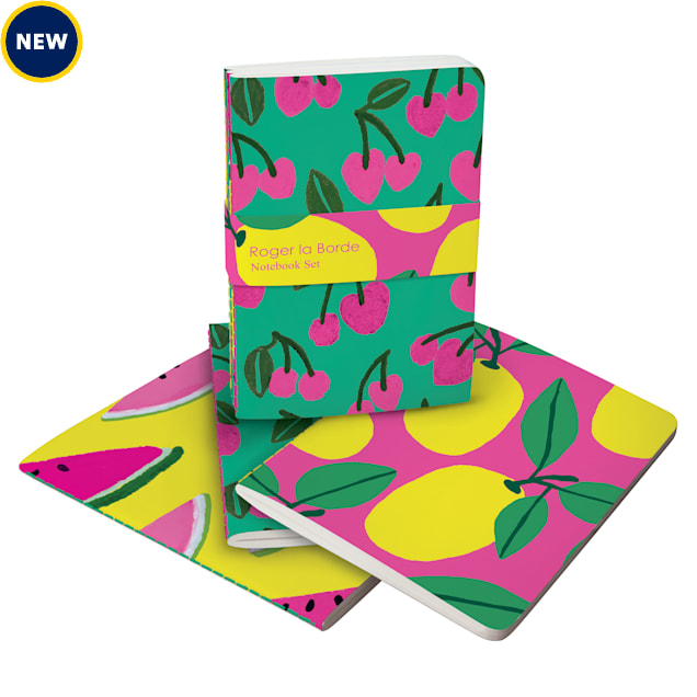 Roger la Borde Cute Fruit A6 Softback Journal Set, Set of 3 - Carousel image #1
