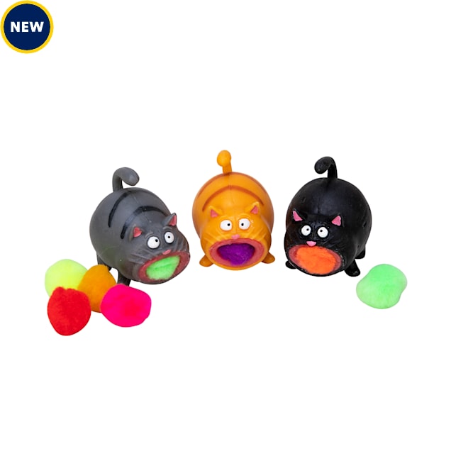 Schylling Hairball Kitty Pop-Out Squeeze Toy - Carousel image #1