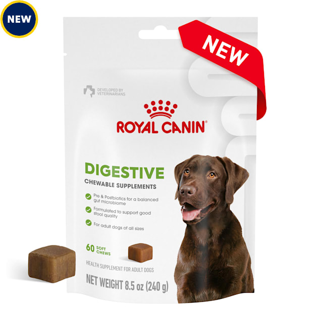 Royal Canin Supplements Digestive Soft Chews for Adult Dogs, Count of 60, 8.47 oz. - Carousel image #1