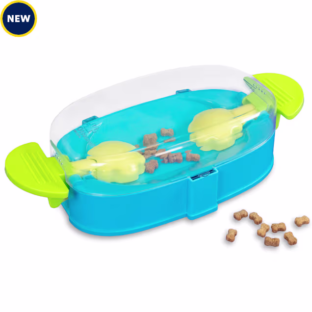 Outward Hound by Nina Ottosson Paw N' Play Dog Treat Puzzle Level 2 Intermediate Enrichment Toy for Dogs, Small - Carousel image #1