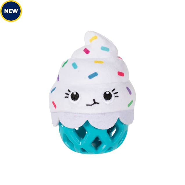 PetShop by Fringe Studio Here For The Cupcakes Rubber Dog Toy - Carousel image #1