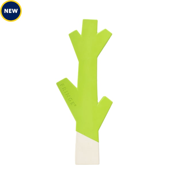 PetShop by Fringe Studio Lime/White Stick With Me Rubber Dog Toy - Carousel image #1