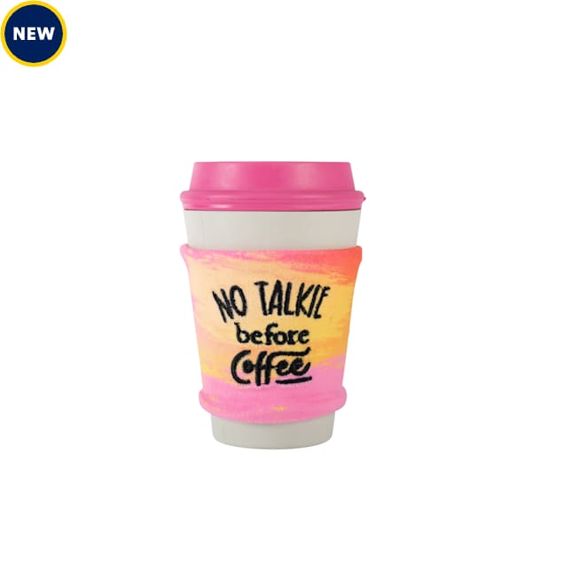 PetShop by Fringe Studio No Talkie Before Coffee Rubber Dog Toy - Carousel image #1