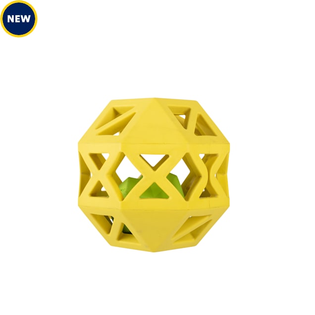 PetShop by Fringe Studio Yellow Sweet On The Inside Rubber Dog Toy - Carousel image #1