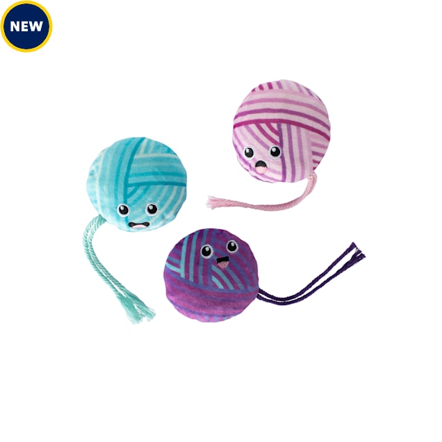 PetShop by Fringe Studio Time To Unwind Cat Toy, Small, Pack of 3 - Carousel image #1