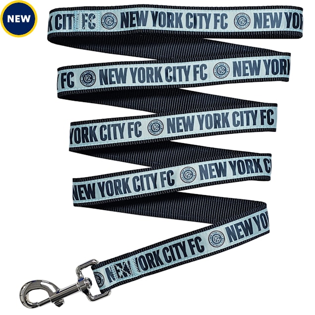 Pets First MLS Satin Leash for Dogs, New York City FC, Medium - Carousel image #1
