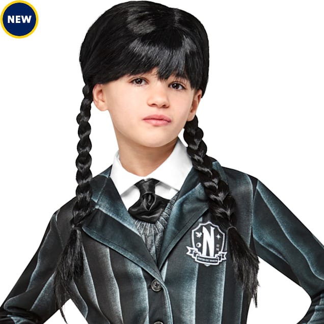 RUBIES Wednesday Addams Child Wig, One Size Fits All - Carousel image #1