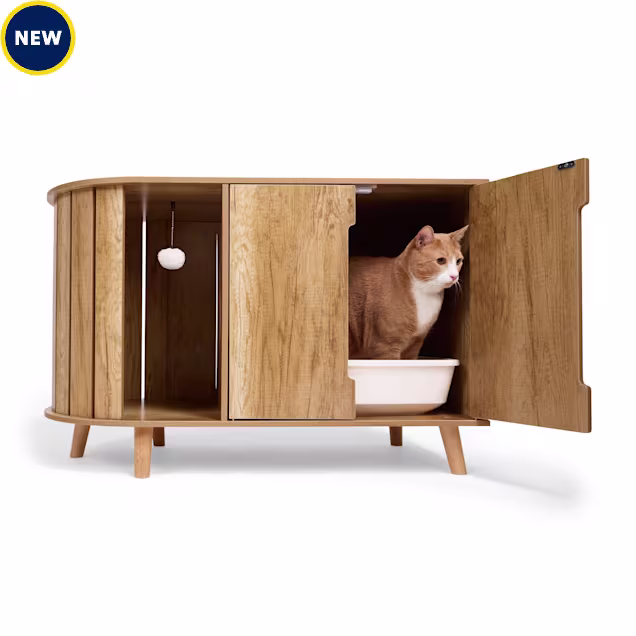 Petco Hidden Litter Box and Cat Condo Cabinet, 37.4" L X 18.9" W X 24" H - Carousel image #1