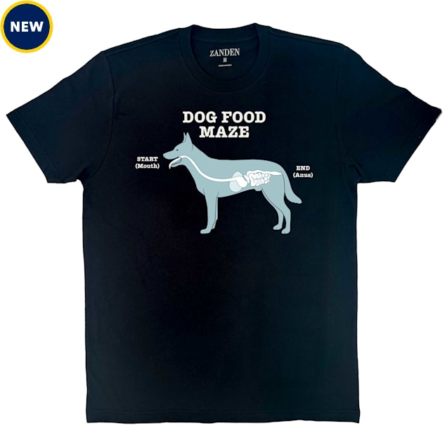Zanden Dog Food Maze Adult T-Shirt, Small - Carousel image #1