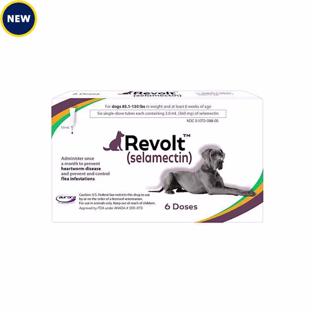 Revolt Canine Topical Solution for Dogs 85.1-130 lbs, 6 Count - Carousel image #1