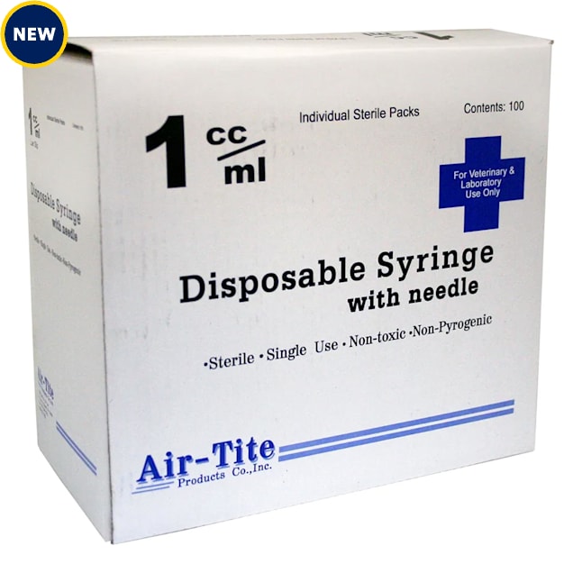 Luer Lock Syringes with Needles 1 mL 25G x 5/8", 100 Count - Carousel image #1