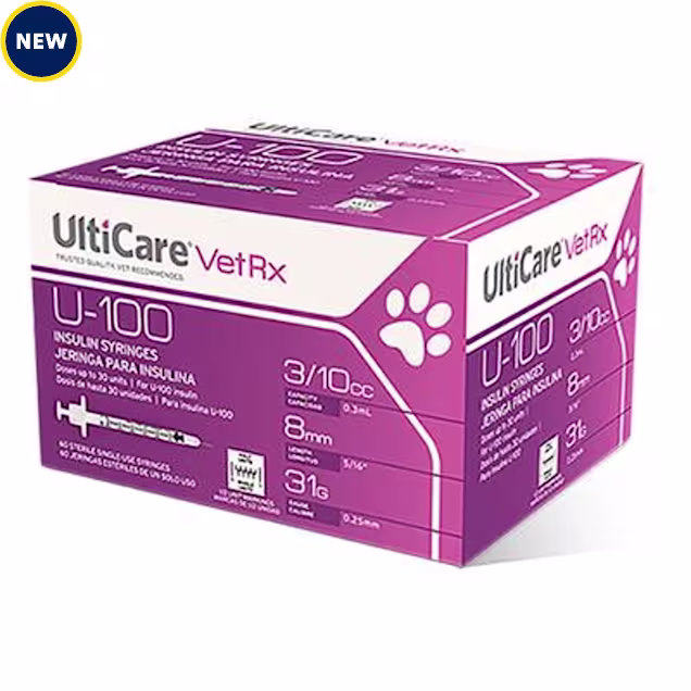 UltiMed U-100 Insulin Syringes 1/2 Unit Markings 31G x 5/16" 3/10 cc, 60 Count - Carousel image #1