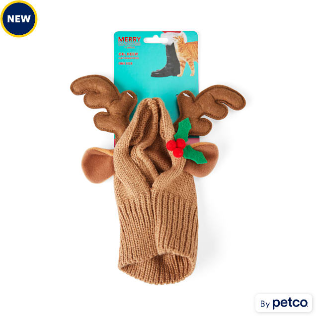 Merry Makings Reindeer Antlers Cat Costume Hat - Carousel image #1