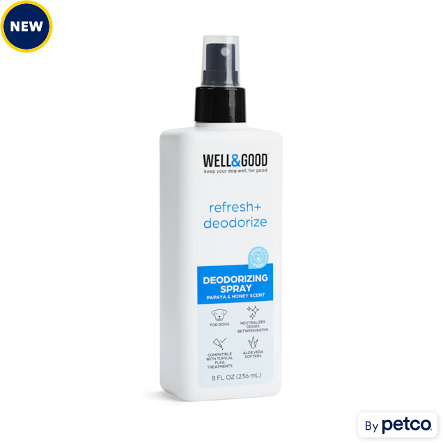 Well & Good Papaya & Honey Deodorizing Dog Spray, 8 fl. oz. Petco