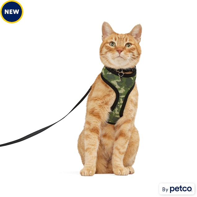 YOULY Camo Mesh Cat Harness, Small/Medium Petco