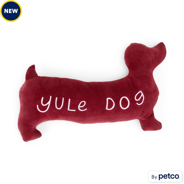 Merry Makings Yule Dog Pillow 16 L X 3 W X 6.75 H Red