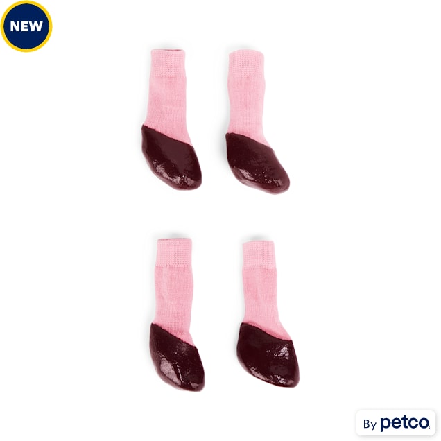 Merry Makings Pink Dip Sock for Dogs, Medium Petco