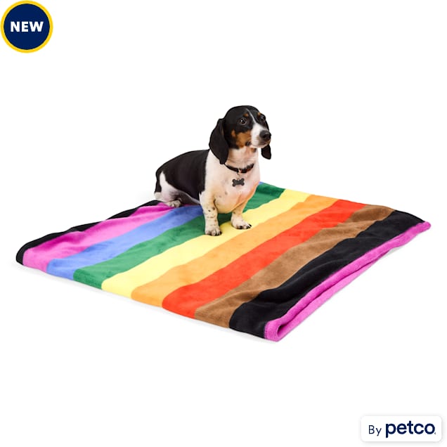 YOULY Pride Pet Throw, 60" L X 50" W, Rainbow - Carousel image #1