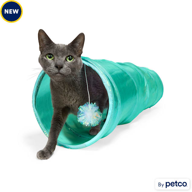 YOULY Sheer Iridescent Cat Tunnel Toy, X-Large - Carousel image #1
