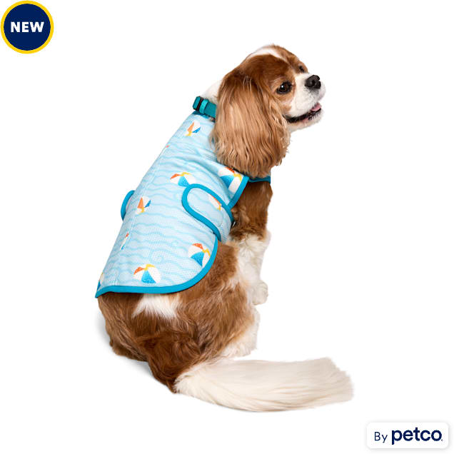 YOULY Cooling Reversible Warm Weather Dog Vest, Reversible Wave/Orange, X-Small - Carousel image #1