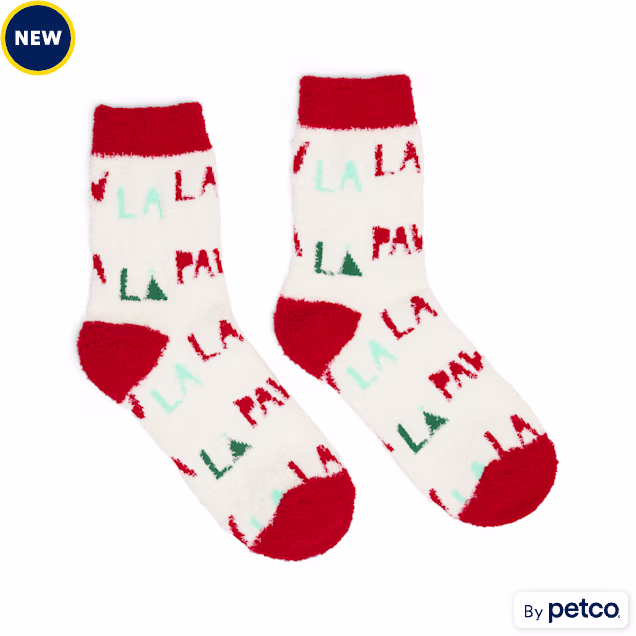 Merry Makings Paw La La Pet Parent Socks, One Size - Carousel image #1