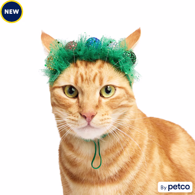 Merry Makings Garland Costume Pet Headband, Small/Medium - Carousel image #1