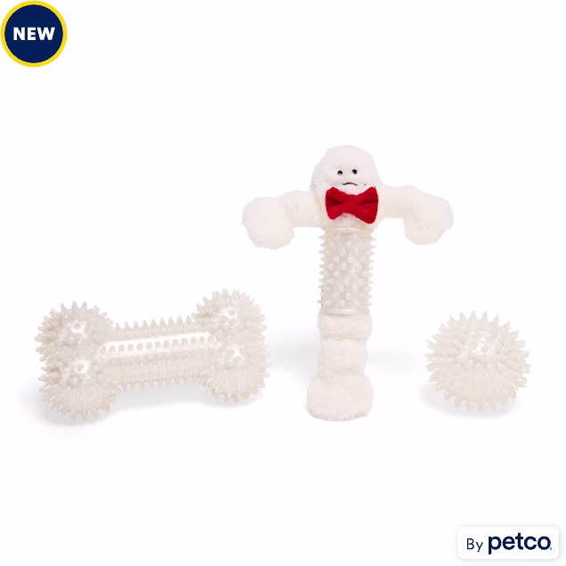 Merry Makings Yeti Dog Chew Toy Pack, Small, Pack 3 - Carousel image #1